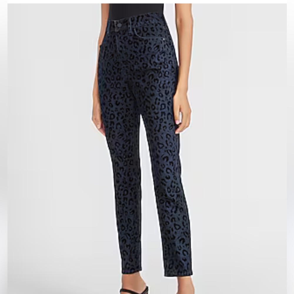 Express leopard pattern jeans - Picture 2 of 6